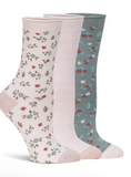 Lemon Powder Soft Crew Socks Pink Multi
